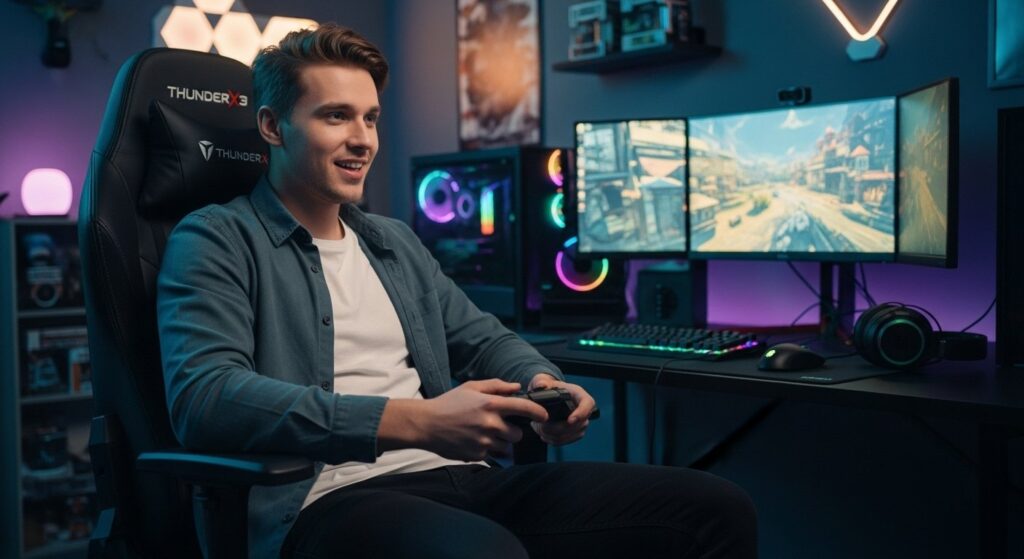 Por que a Cadeira Gamer ThunderX3 TGC12 é a Melhor Escolha entre todas as Cadeiras ThunderX3