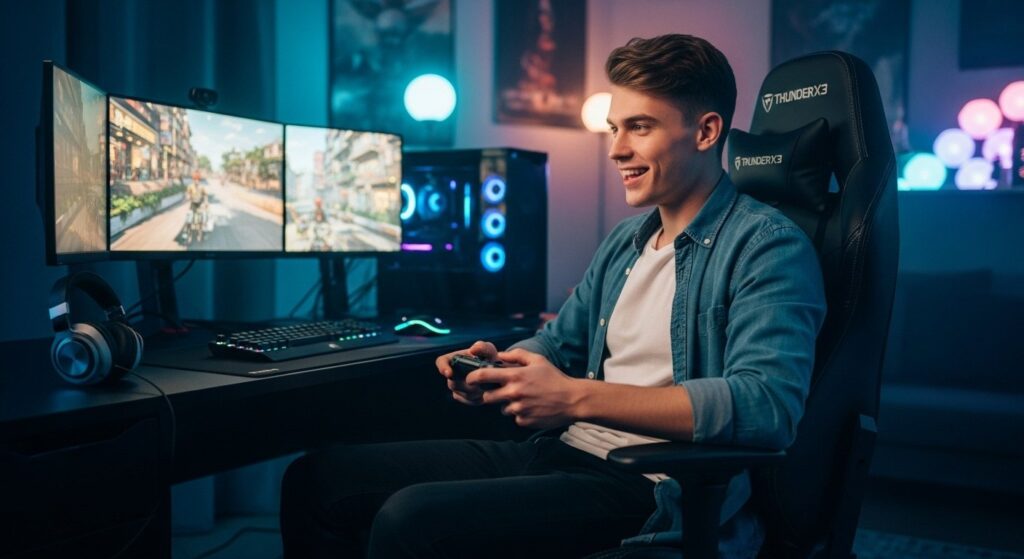 Por que a Cadeira Gamer ThunderX3 TGC12 é a Melhor Escolha entre todas as Cadeiras ThunderX3