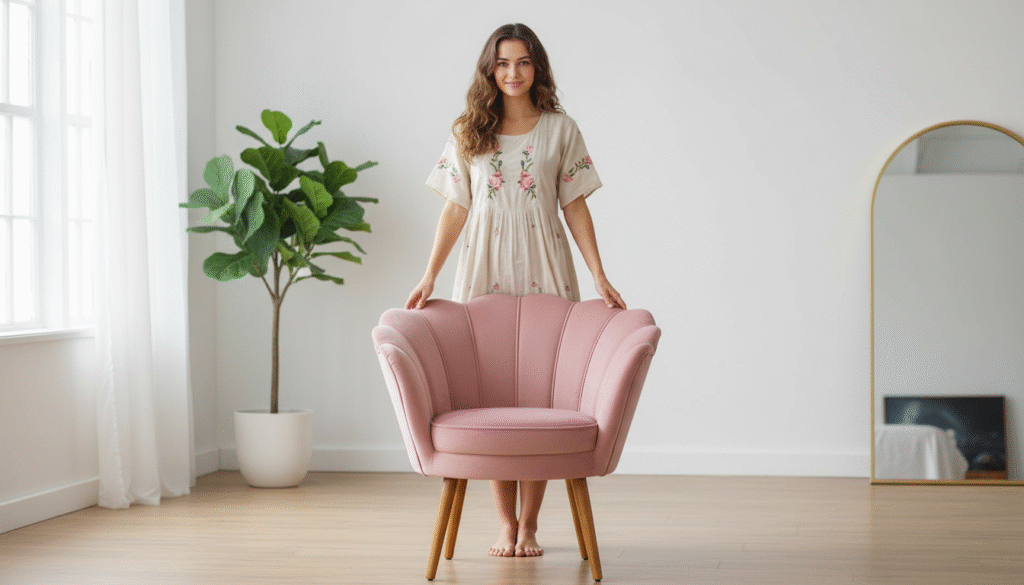 Poltronas Petala Quarto Recepção Salao Sala Decoração Escritório Consultório - Platinum Decor