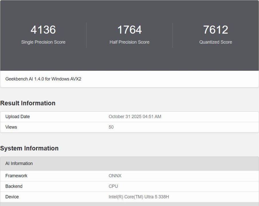 Galaxy Book6 Pro aparece em teste com processador Intel Core 5 338H Panther Lake - Imagem do artigo original
